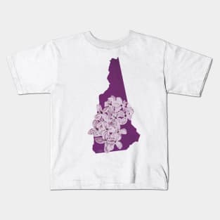 New Hampshire Purple Lilac Kids T-Shirt